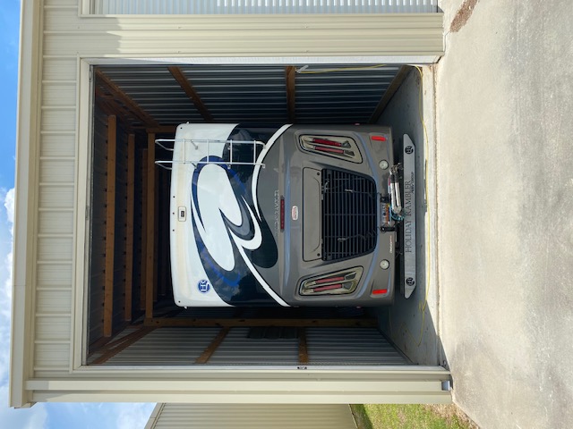 80-foot drive-through enclosed unit with doors on both ends